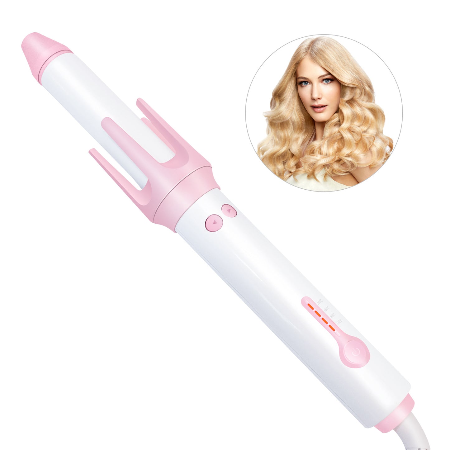 Amazon's new curling iron ceramic glaze liquid crystal display large volume small volume pear flower head net red electric curling iron hair iron