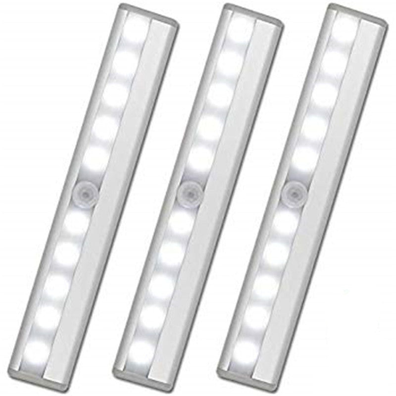 10LED human body automatic sensor light night light foreign trade aluminum bar LED corridor light battery cabinet light wardrobe light