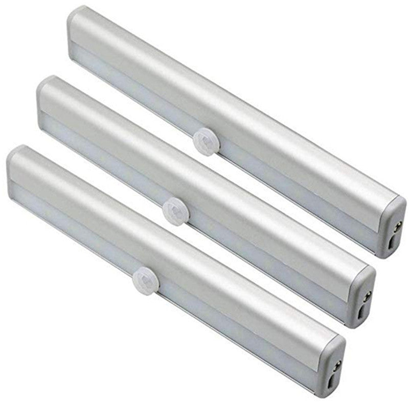 10LED human body automatic sensor light night light foreign trade aluminum bar LED corridor light battery cabinet light wardrobe light