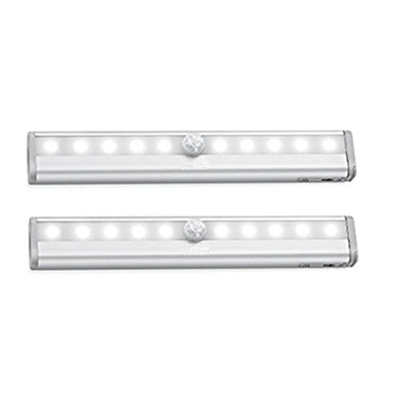 10LED human body automatic sensor light night light foreign trade aluminum bar LED corridor light battery cabinet light wardrobe light