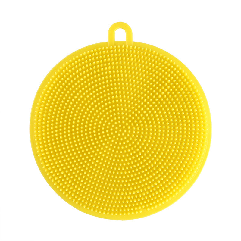 Douyin with the same type of pot washing brush decontamination multi-function melon and fruit vegetable cleaning cloth non-stick oil Kui kitchen silicone cleaning brush