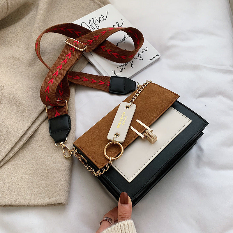 Autumn and winter casual retro small bag female 2019 new Korean fashion frosted shoulder messenger small square bag