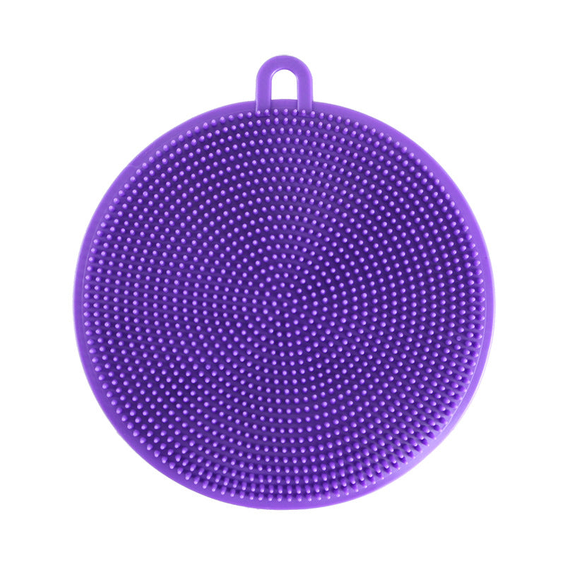 Douyin with the same type of pot washing brush decontamination multi-function melon and fruit vegetable cleaning cloth non-stick oil Kui kitchen silicone cleaning brush