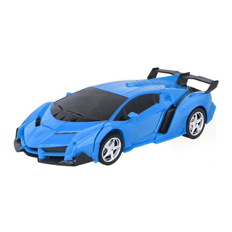 Children's four-way wireless remote control car Gesture-sensing deformation robot Remote-controlled car toy simulation model car