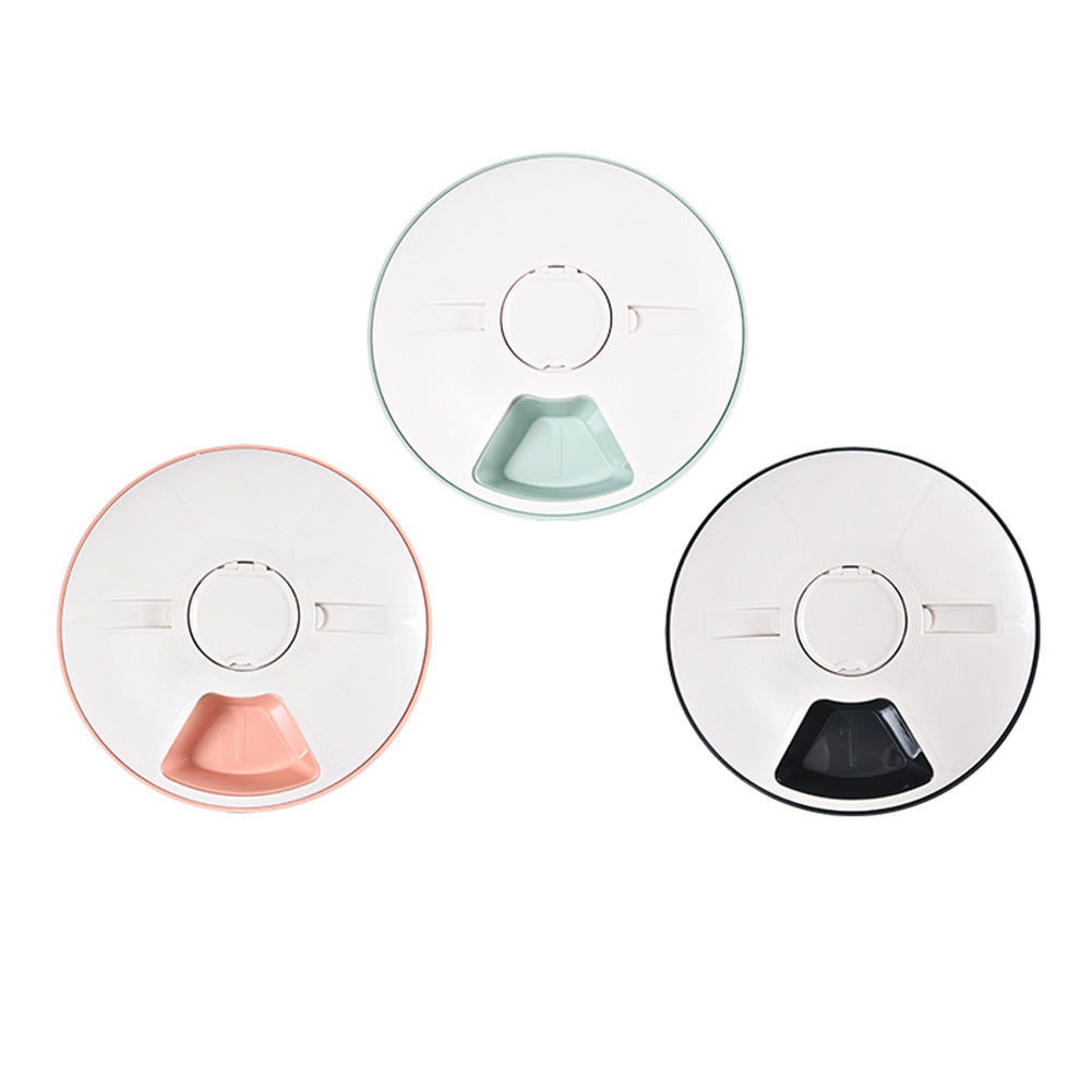 Timing feeder 6 grid electric timing cat and dog feeder unmanned feeding machine music reminder pet food