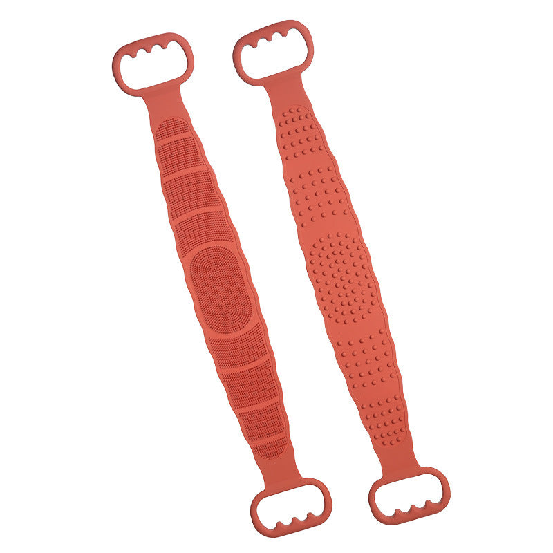 Silicone scrubbing towels for men and women strong back rubbing mud rubbing artifact long back exfoliating bath bathing brush