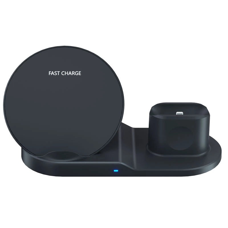 Three-in-one fast wireless charger is suitable for mobile phone watch headset wireless charging bracket fast charging bracket