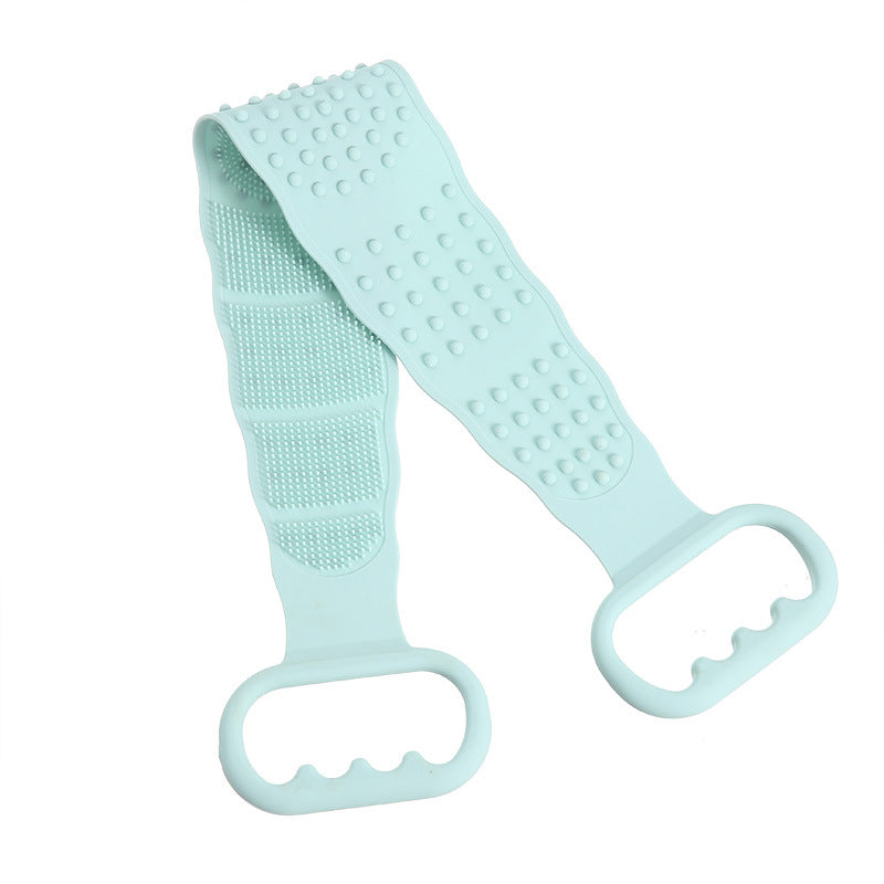 Silicone scrubbing towels for men and women strong back rubbing mud rubbing artifact long back exfoliating bath bathing brush