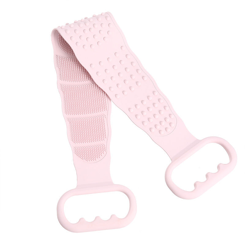 Silicone scrubbing towels for men and women strong back rubbing mud rubbing artifact long back exfoliating bath bathing brush
