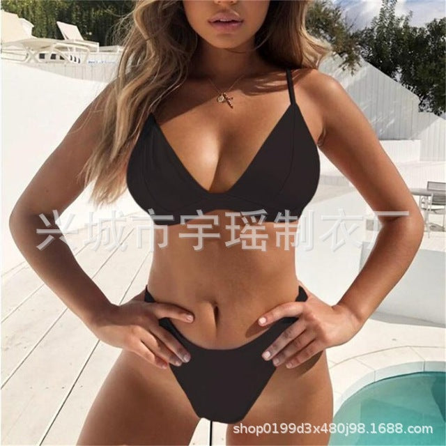 European and American new swimwear Amazon hot style sexy bikini European and American women's beach swimwear eleven colors