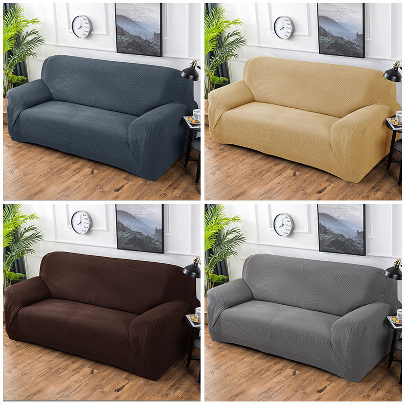 Wholesale thickened fleece knitted stretch sofa cover sofa cover all-inclusive single double triple sofa cushion towel universal