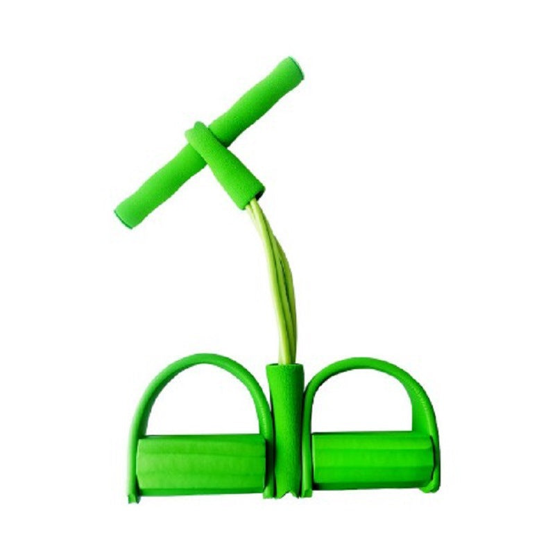 Multifunctional four-tube rally device, pedal, elastic rope, leg pull rope, sit-ups, abdominal fitness equipment, fitness factory