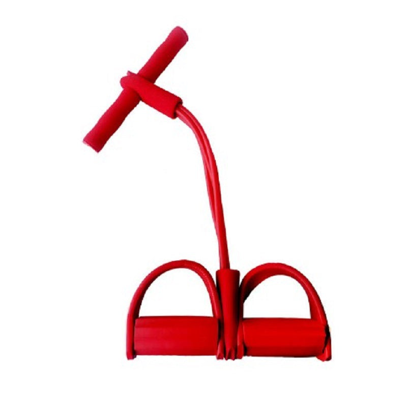 Multifunctional four-tube rally device, pedal, elastic rope, leg pull rope, sit-ups, abdominal fitness equipment, fitness factory