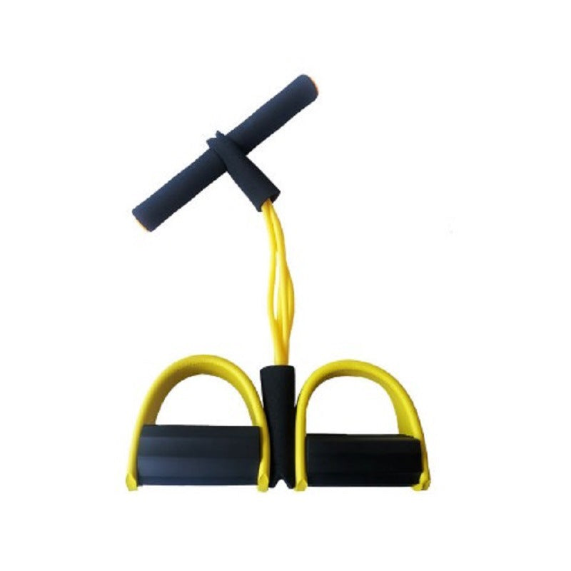 Multifunctional four-tube rally device, pedal, elastic rope, leg pull rope, sit-ups, abdominal fitness equipment, fitness factory