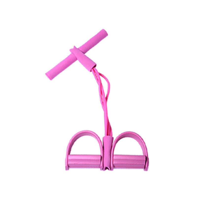 Multifunctional four-tube rally device, pedal, elastic rope, leg pull rope, sit-ups, abdominal fitness equipment, fitness factory