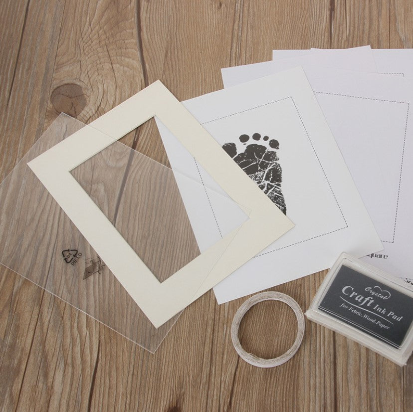 Newborn hand and foot print mud hand and foot print child baby hand print mud baby birthday gift souvenir