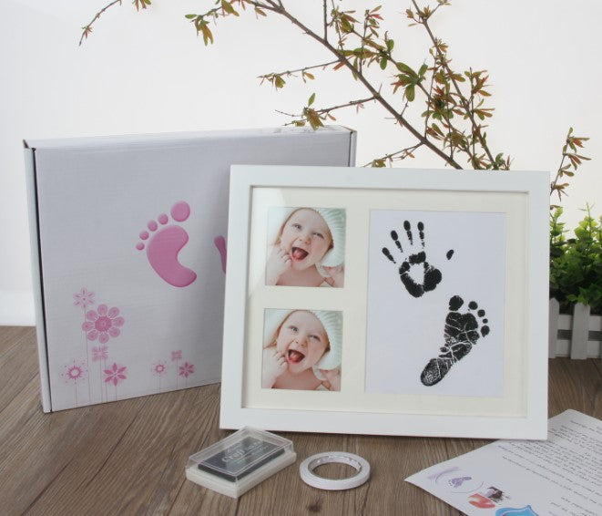 Newborn hand and foot print mud hand and foot print child baby hand print mud baby birthday gift souvenir
