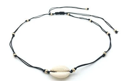 European and American fashion necklace, personalized creative hand-woven shell necklace, ladies shell clavicle necklace