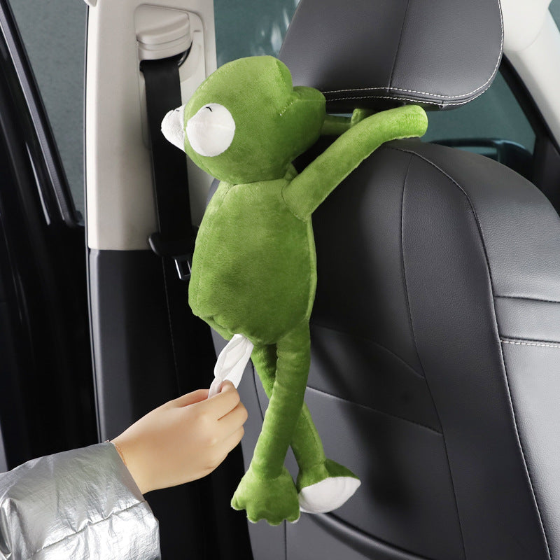 Pipihou creative car tissue box cover home car dual-use car hanging drawer cartoon car interior supplies