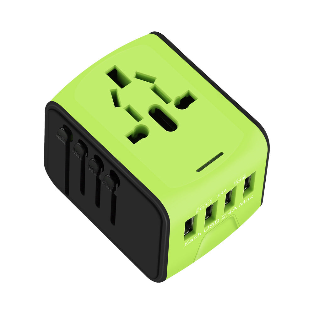 Travel Charger Multi-function USB Charging Stand Converter 4USB Charging Stand Australian Regulation British Regulation European Regulation American Regulation
