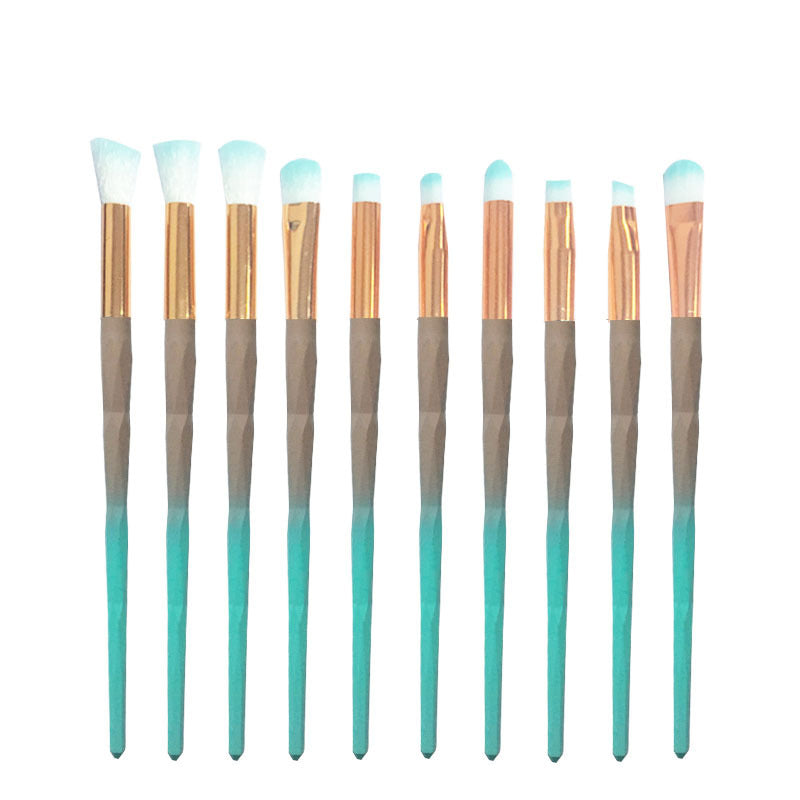 Cross-border hot sale 20 unicorn diamond transparent makeup brush set eye brush beauty tools factory direct sales