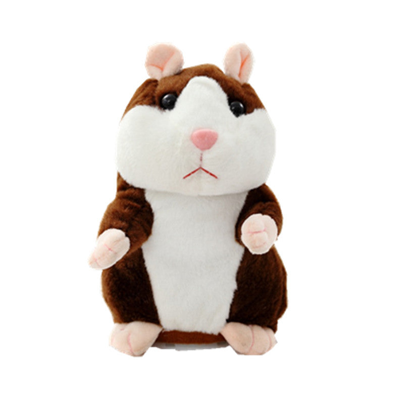 Recording hamster can learn to speak cute little mouse plush toy will shake children repeating learning tongue doll