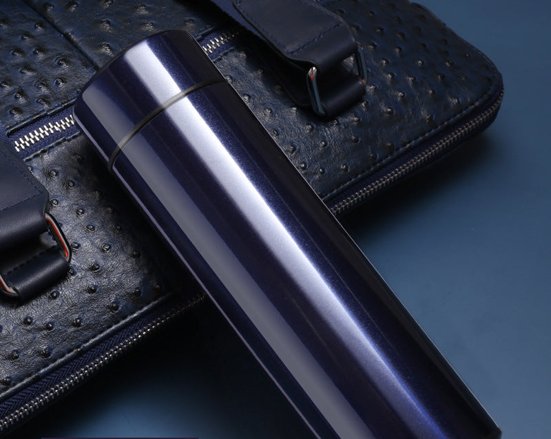 Smart temperature measuring mug LED touch display temperature cup creative business straight cup gift cup free customization