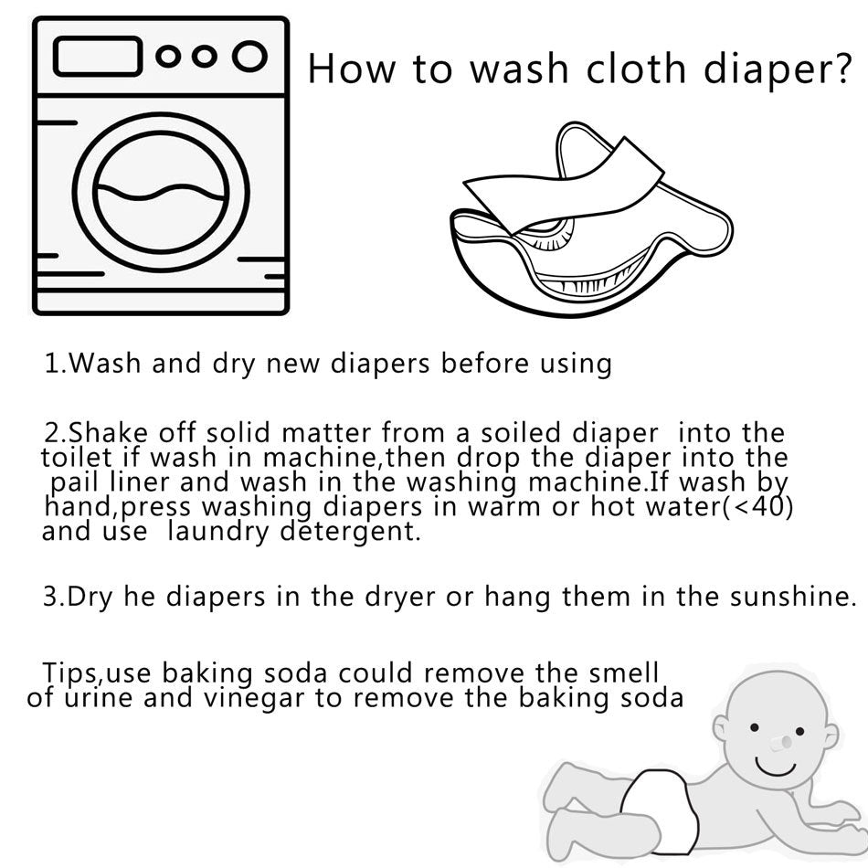 happyflute baby washable cloth diaper baby toilet pants napped cloth diaper pocket cloth diaper