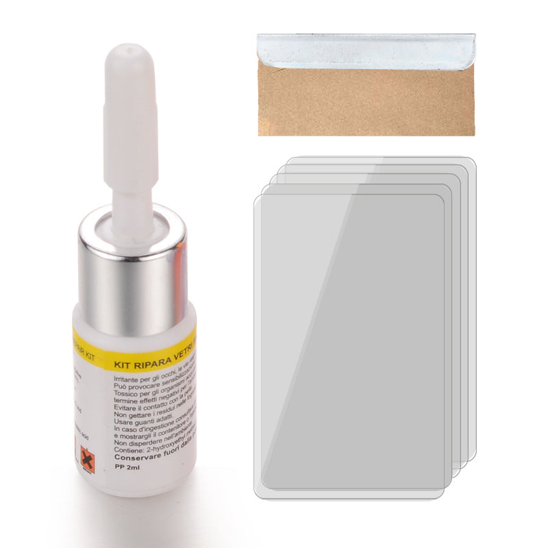Factory direct sales car glass repair tool windshield crack and scratch repair agent glass repair fluid