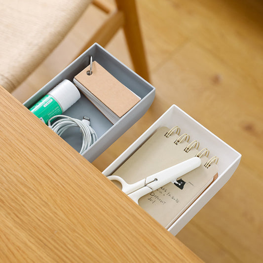 Paste drawer pen box under the creative desk desk hidden plastic storage small drawer student stationery box