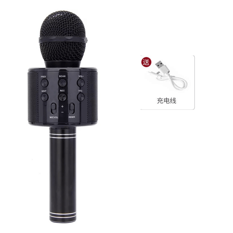 Ws858 mobile phone K song treasure handheld KTV microphone audio wireless bluetooth microphone child microphone variable sound