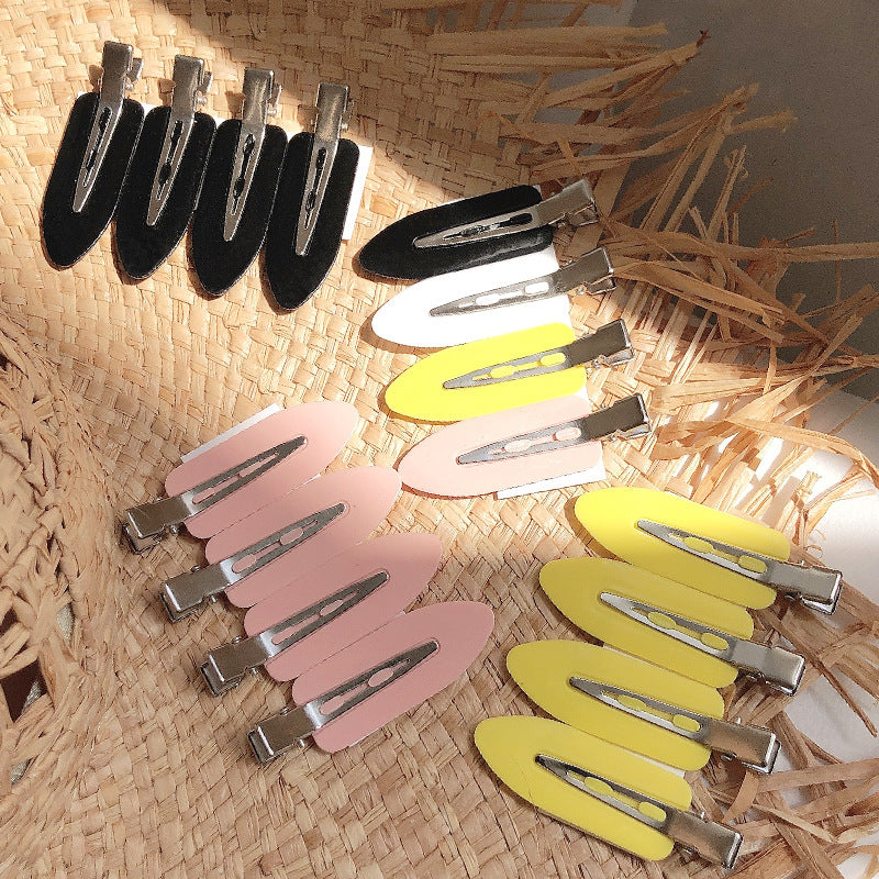 Basic Practical 4 Pack Hairdressing Makeup Seamless Clip Liu Hai Clip Headdress Duckbill Clip Hairpin Broken Hair Clip Hair Accessories