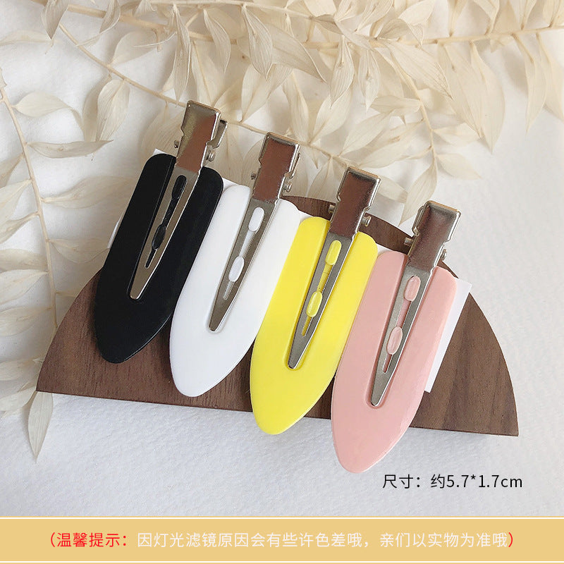 Basic Practical 4 Pack Hairdressing Makeup Seamless Clip Liu Hai Clip Headdress Duckbill Clip Hairpin Broken Hair Clip Hair Accessories