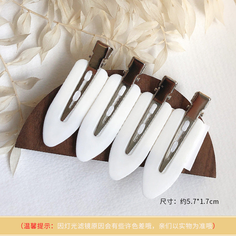 Basic Practical 4 Pack Hairdressing Makeup Seamless Clip Liu Hai Clip Headdress Duckbill Clip Hairpin Broken Hair Clip Hair Accessories