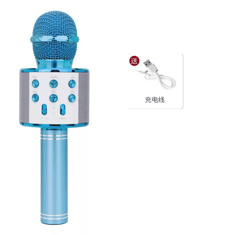 Ws858 mobile phone K song treasure handheld KTV microphone audio wireless bluetooth microphone child microphone variable sound