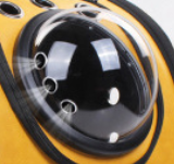 New space cat bag breathable pet bag go out carrying bag folding pet backpack pu breathable cat backpack wholesale