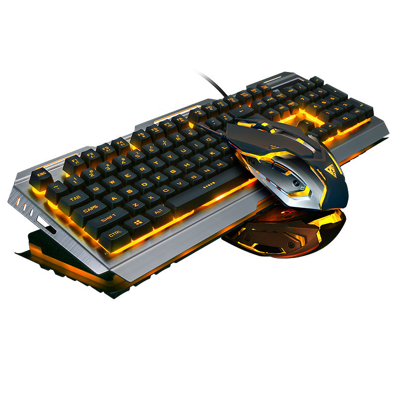 Factory Outlet Jingdi V1 robotic keyboard and mouse set notebook desktop wired gaming keyboard
