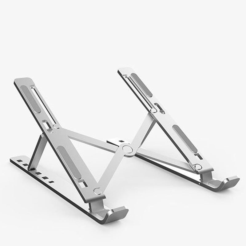 New computer notebook cooling bracket 6-speed adjustable aluminum alloy lifting shelf flat bracket can be stored