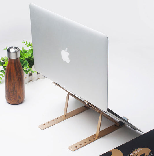 New computer notebook cooling bracket 6-speed adjustable aluminum alloy lifting shelf flat bracket can be stored