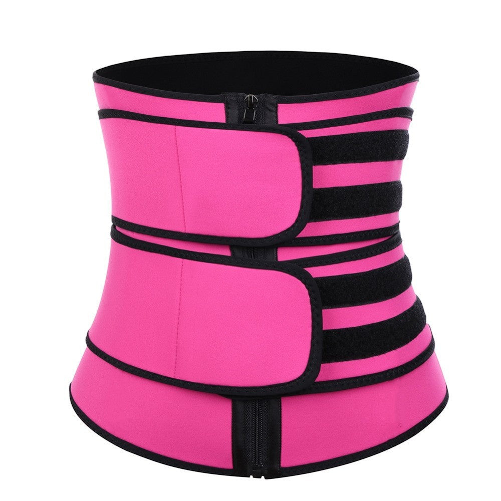 European and American reinforced waist belt sweat suit postpartum yoga sports waist shaping clothes adjustable abdomen belt plastic belt