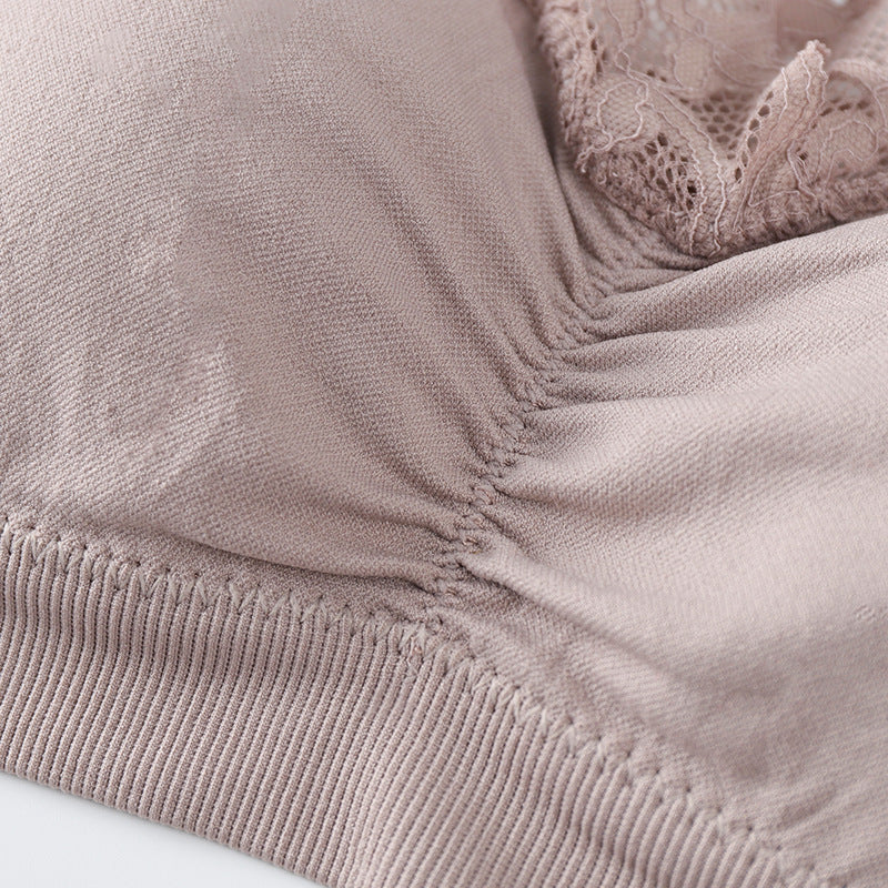 [80-180 kg] Lace sexy underwear, no steel ring gathered bra, vest, beautiful back, wrapped chest, breast bra