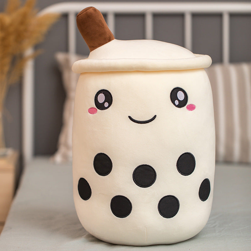 Hot sale online celebrity toys on cross-border platforms soft cute milk tea cup pillow doll source factory to customize artwork
