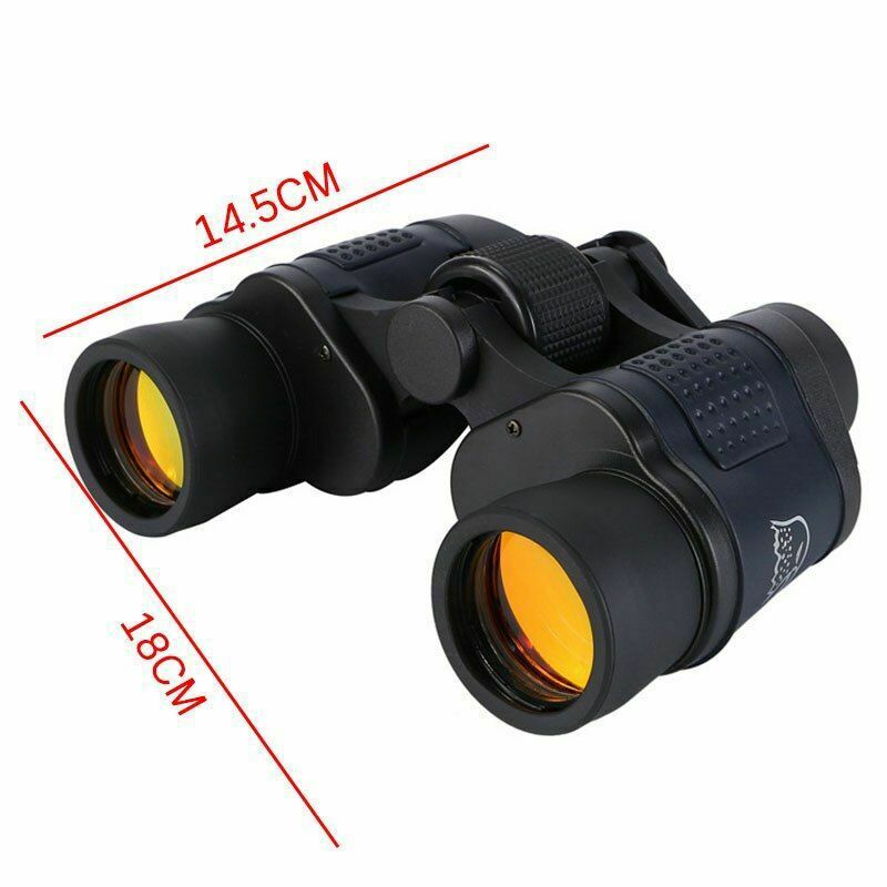 60x60 Binoculars with Night Vision Binoculars Clear Red Film Outdoor Binoculars