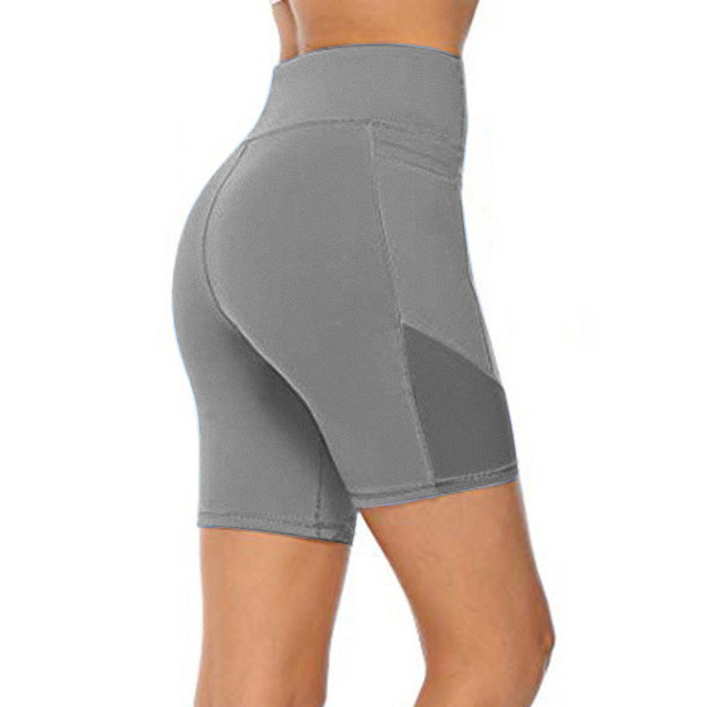 Cross-border hot style slim-fit hip-lifting mesh sports yoga running fitness pants S8007 yoga pants Europe and America