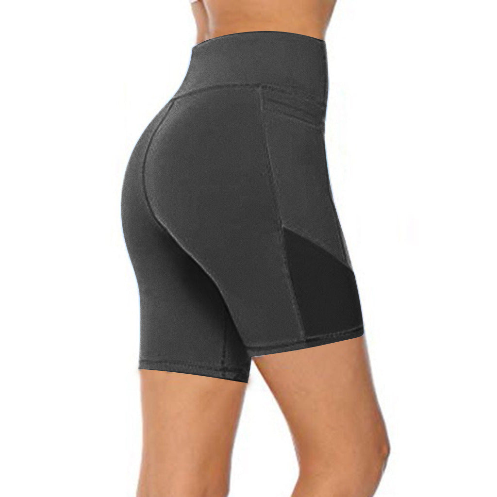 Cross-border hot style slim-fit hip-lifting mesh sports yoga running fitness pants S8007 yoga pants Europe and America
