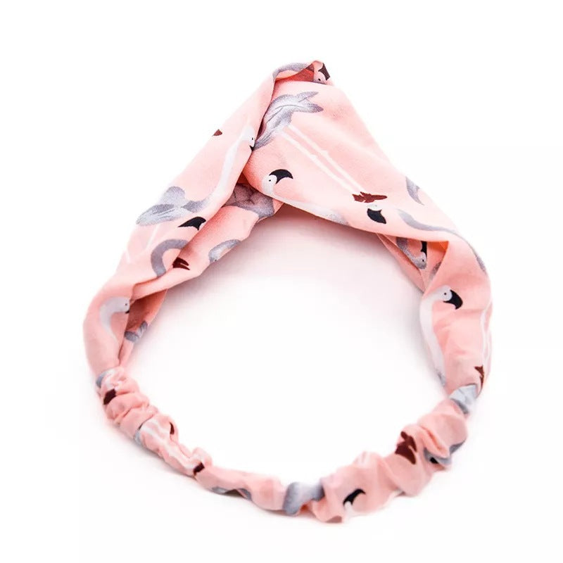 2019 new korean version of lady's flamingo hairband fashion elastic hairband selling cute selfie hair accessories manufacturer wholesale