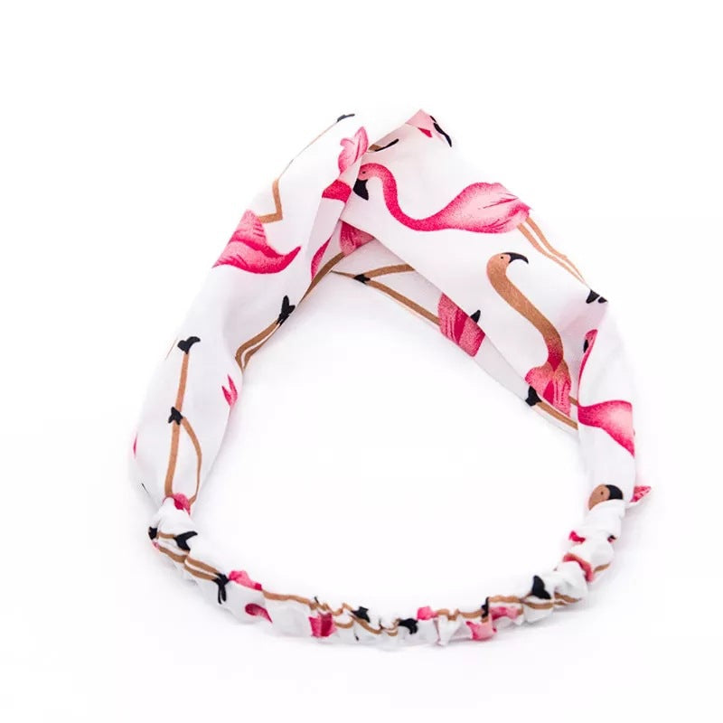 2019 new korean version of lady's flamingo hairband fashion elastic hairband selling cute selfie hair accessories manufacturer wholesale