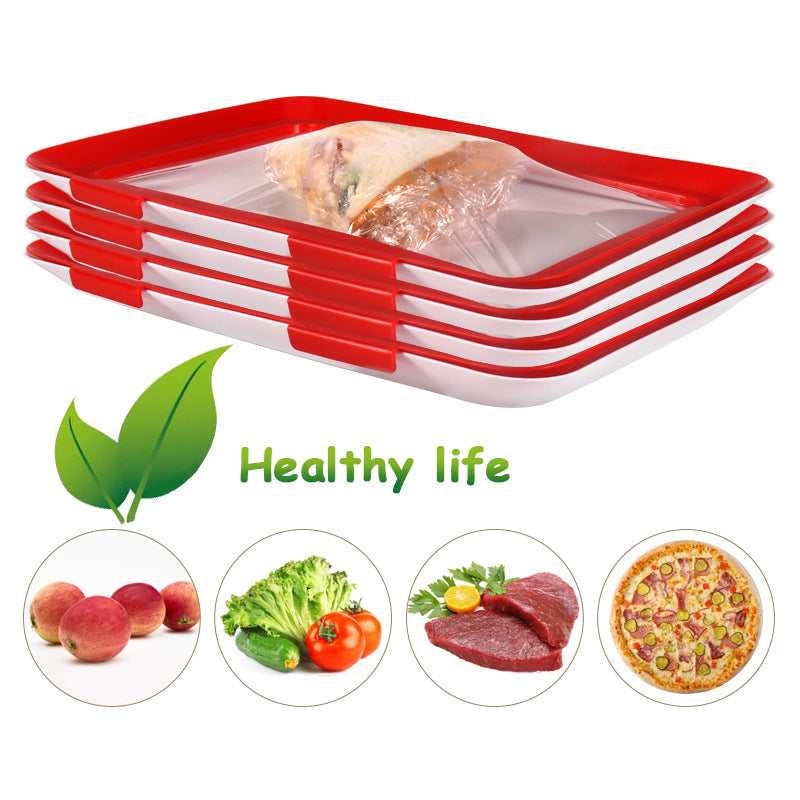 Factory direct vacuum preservation tray refrigerator cling film tray Food Preservation Tray spot