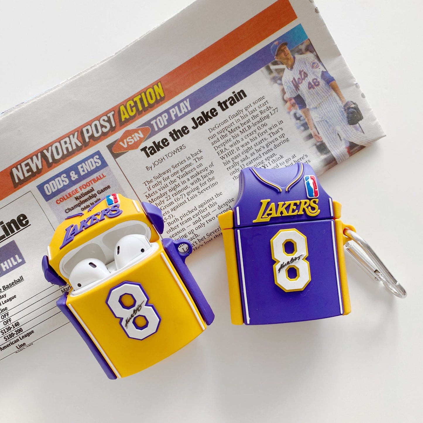 Tide brand Kobe signature jersey Apple airpods1 generation protective cover airpods2 generation earphone cover creative application