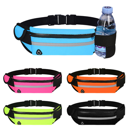 Customized LOGO diving material sports fitness waterproof waist bag marathon belt outdoor sports phone bag